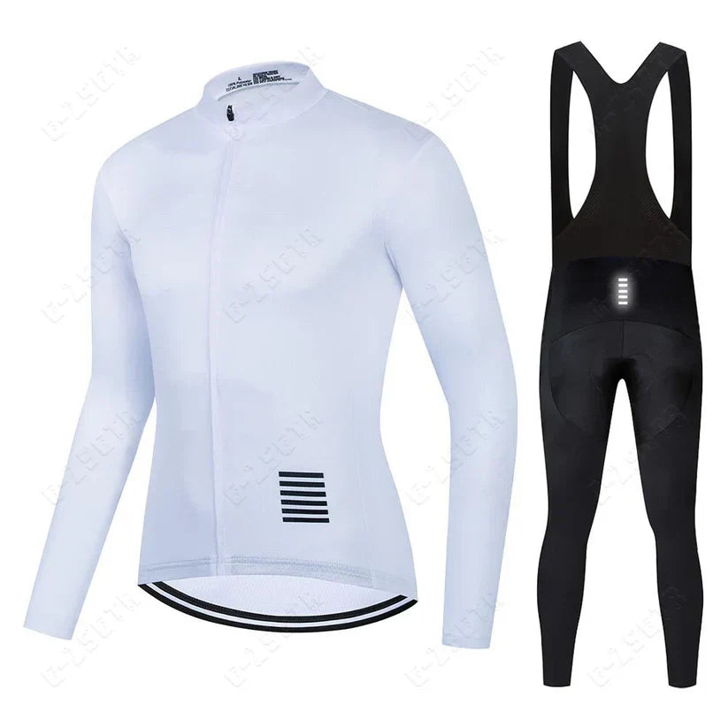 Ensemble de Cyclisme à Manches Longues – Version Doublée Polaire