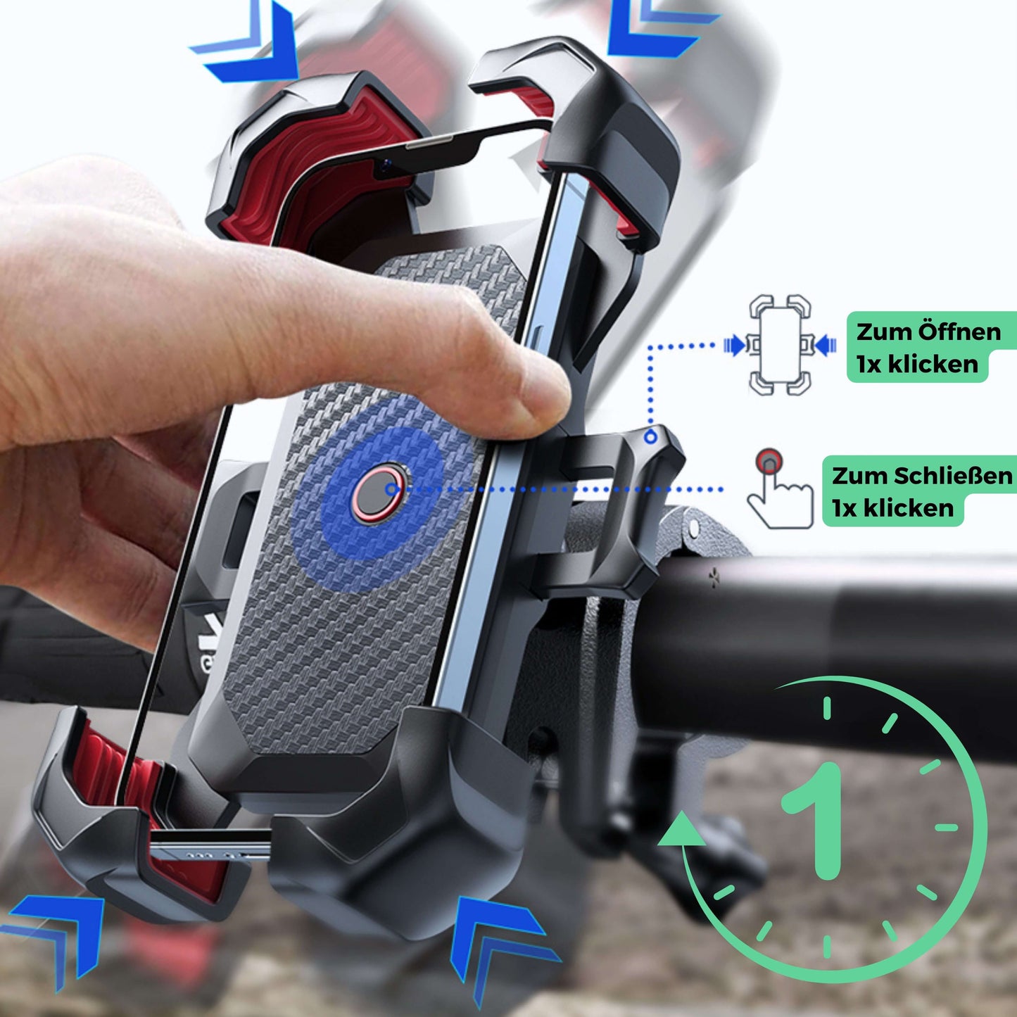 Support Téléphone 360° SmartBike | Compatible avec tous les smartphones