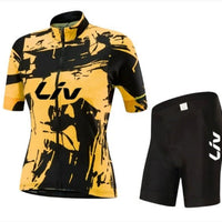 Ensemble Cyclisme BORA | Maillot de Vélo à Manches Courtes + Cuissard