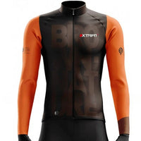 XTRIAT Maillot de Cyclisme Hiver Homme | Polaire, Chaud & Résistant au Froid