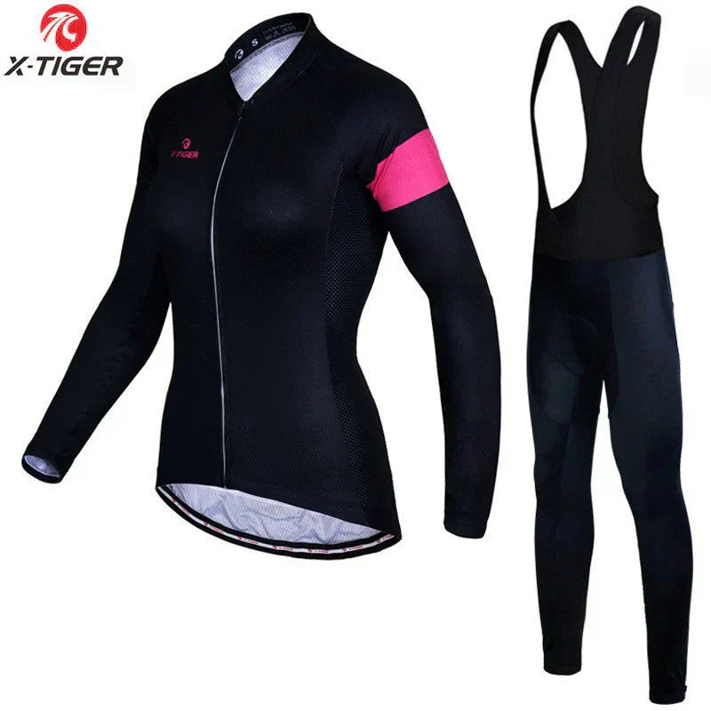 X-Tiger | Ensemble de cyclisme femme à manches longues