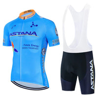 Astana | Ensemble de vêtements pour cyclistes professionnels