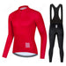 Ensemble de Cyclisme à Manches Longues – Version Doublée Polaire