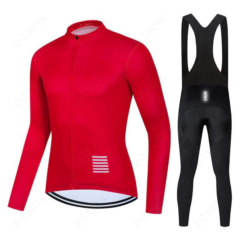 Ensemble de Cyclisme à Manches Longues